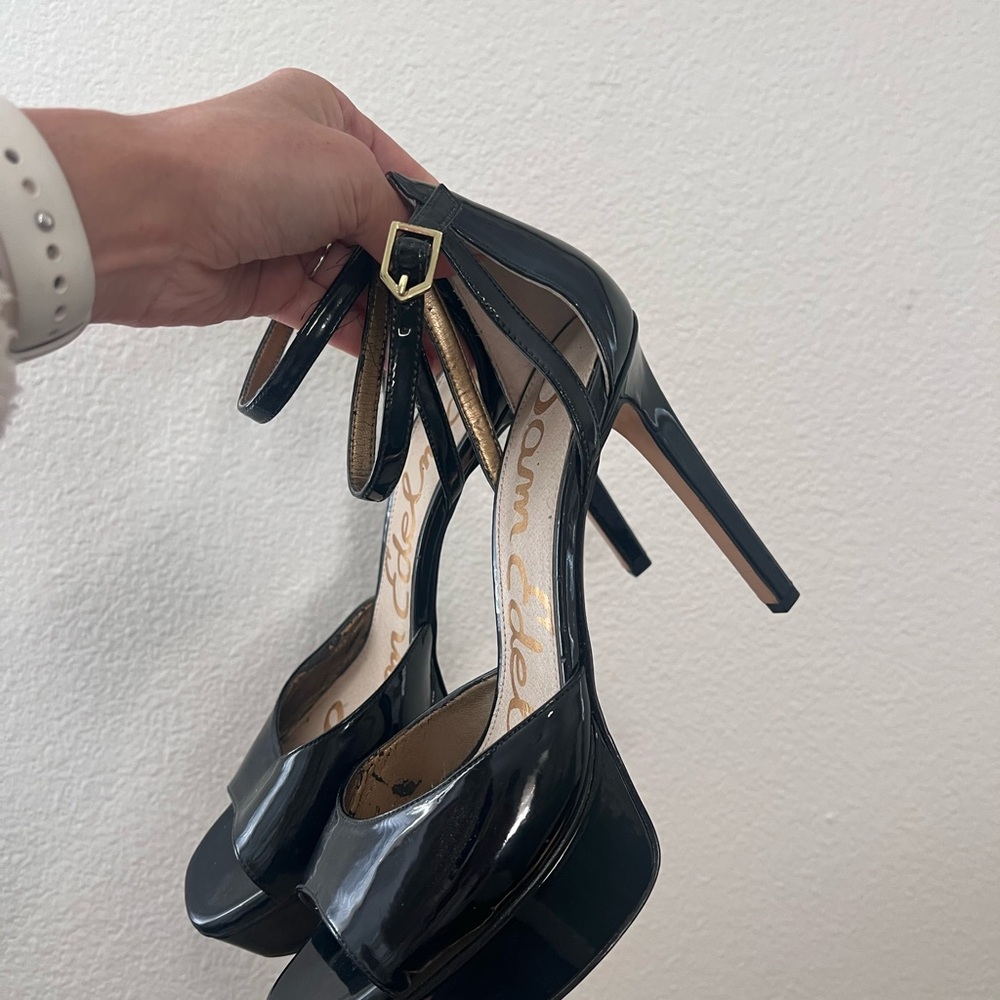 Sam Edelman Glossy Black Heels